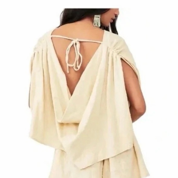 Free People Pants - New Free people ‘pietro’ tie back romper opal